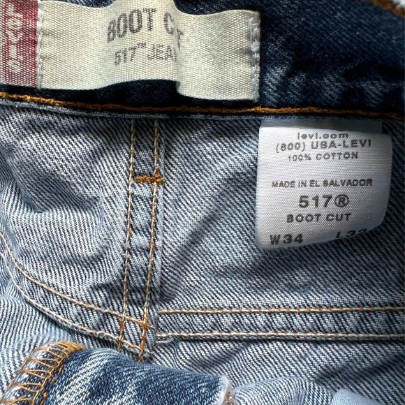1990s LEVIS 517 Red Tab Vintage Denim // Size 34 (best fits 32” Waist) - Picture 7 of 7